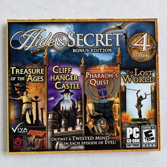 Hide & Secret 4 Pack Treasure of Ages PC Games CD ROM E ESRB Viva Media - Picture 1 of 4